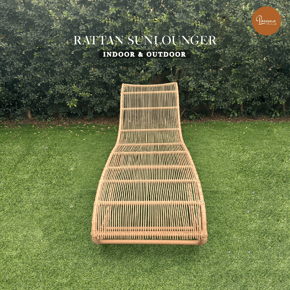 เตียงริมสระ PAREENA DECOR รุ่น COCOA CURVE SUNBED เตียงอาบแดดหวายเทียม